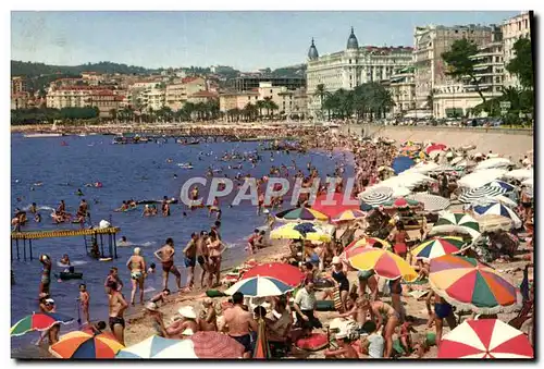 Moderne Karte Cannes La Plage de la Croisette