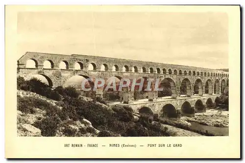 Cartes postales Nimes Pont Sur le Gard