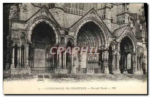 Cartes postales Cathedrale De Chartres Portail Nord