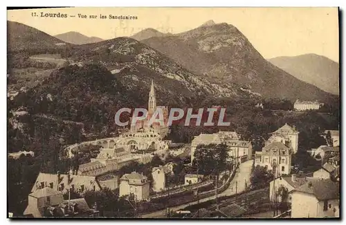 Cartes postales Lourdes Vue Sur les Sanotuaires