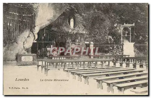 Cartes postales Lourdes La Grotte Miraculeuse