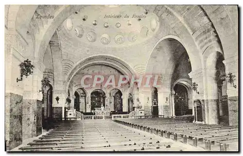 Cartes postales Lourdes Interieur du Rosaire