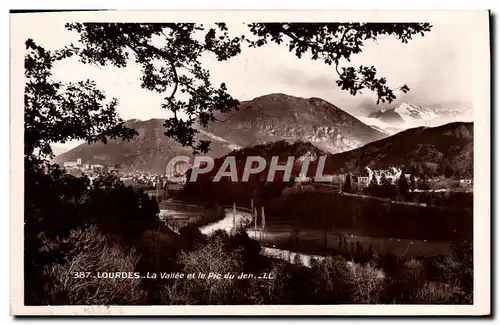 Cartes postales moderne Lourdes La Vallee et le Pic du Jer