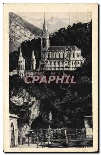 Cartes postales Lourdes La Grotte et le Basilique