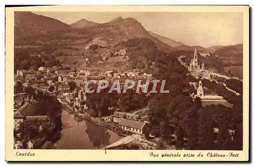 Cartes postales Lourdes Vue Generale Prise du Chateau Fort