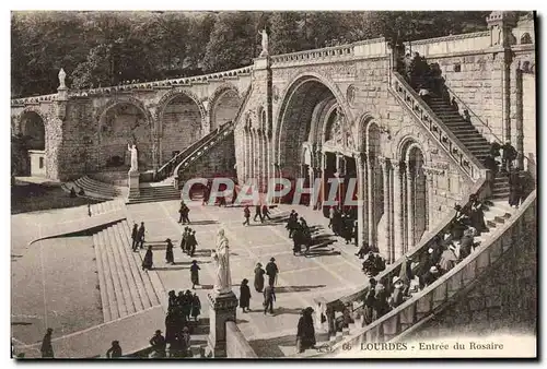 Cartes postales Lourdes Entree du Rosaire