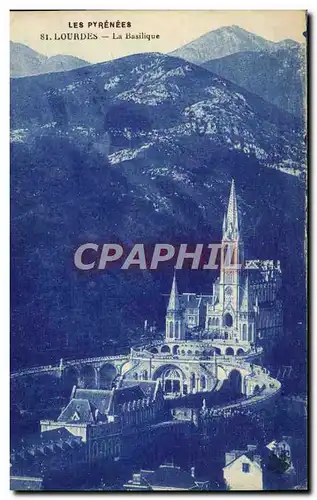 Cartes postales Lourdes La Basilique