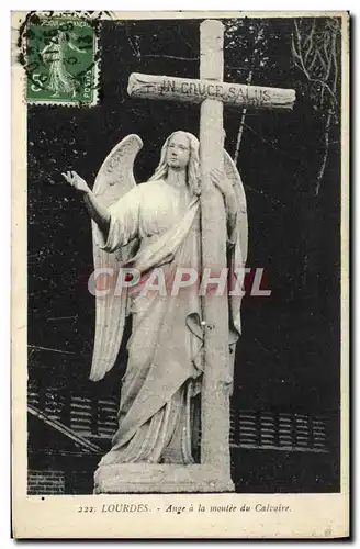 Cartes postales Lourdes Ange a la Montee du Calvaire