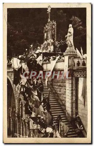 Cartes postales Lourdes Les escaliers de la basilique