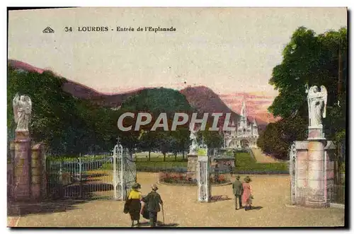 Cartes postales Lourdes Entree de L&#39Esplanade