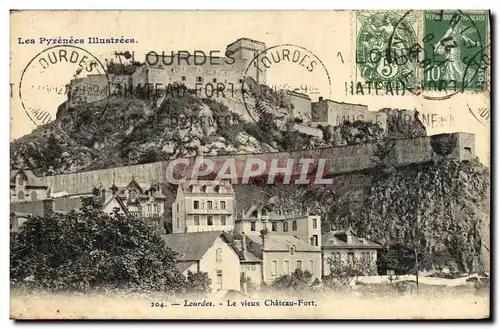 Cartes postales Lourdes Le Vieux Chateau Fort