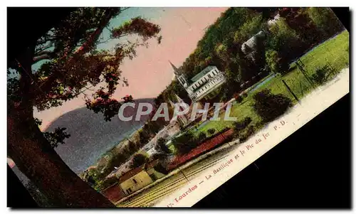 Cartes postales Lourdes La Basilique et le Pic Du Jer