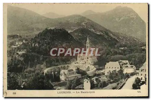 Cartes postales Lourdes La Basilique