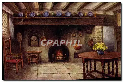 Ansichtskarte AK The Kitchen Anne Hathaway&#39s Cottage Stratford Upon Avon