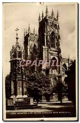 Cartes postales York Minster And South African War Memorial