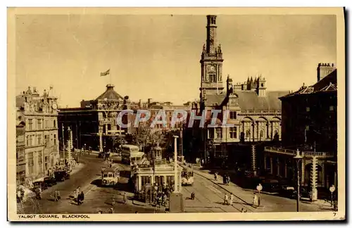 Ansichtskarte AK Talbot Square Blackpool