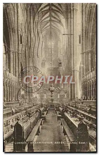 Cartes postales London Westminster Abbey Choir East