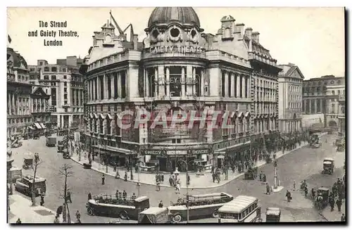 Ansichtskarte AK The Strand And Gaiety Theatre London