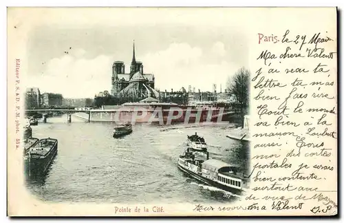 Ansichtskarte AK Paris Pointe de la Cite Notre Dame