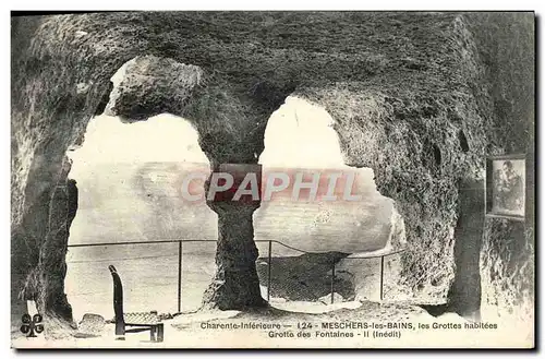 Cartes postales Meschers les Bains les Grottes Habitees