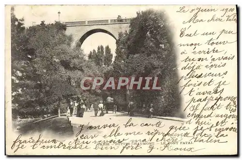 Ansichtskarte AK Paris Buttes Chaumont Le Pont Fatal