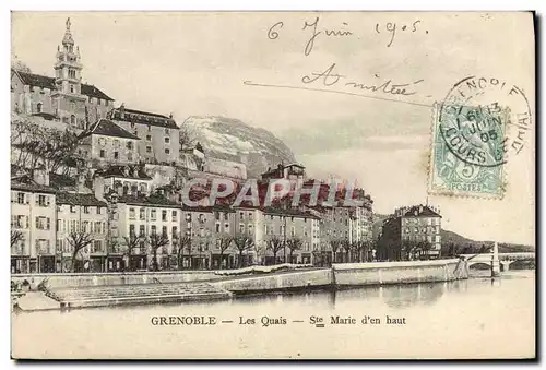 Cartes postales Grenoble Les Quais Ste Marie d&#39en haut