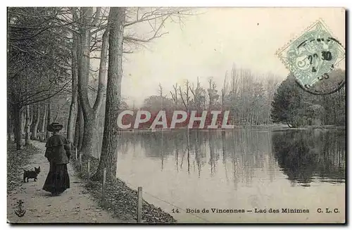 Cartes postales Bois de Vincennes Lac Des Minimes chien