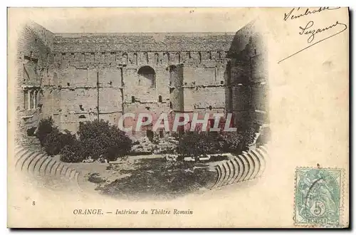 Cartes postales Orange Interieur du theatre romain