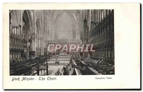 Cartes postales York Minsier The Choir