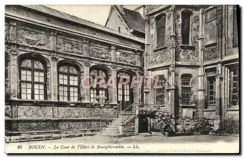 Ansichtskarte AK Rouen La Cour de L&#39Hotel de Bourgtheroulde