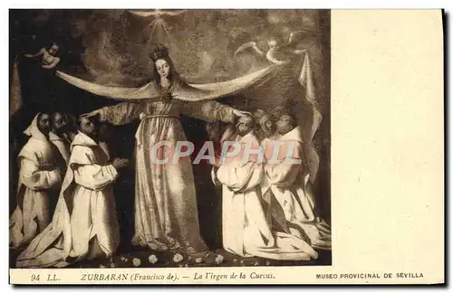 Cartes postales Zurbaran La Virgen de la Cuevas Museo Provincial de Sevilla