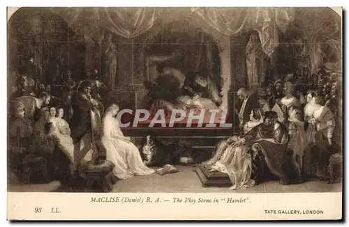 Cartes postales Maclise The Play Scene in Hamlet Tate Gallery London