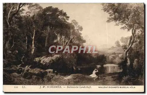 Cartes postales Schirmer Italienische Landschaft Wallraf Richartz Museum Koln