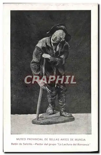Cartes postales Museo Provincial De Bellas Artes De Murcia Pastor del Grupo La Lectura del Romance