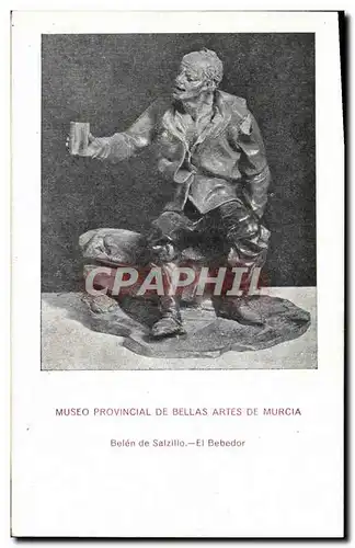 Cartes postales Musee Provincial De Bellas Artes De Murcia Belen de Salzillo El Bebedor