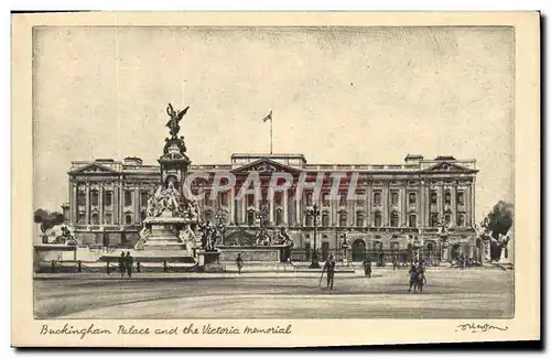 Ansichtskarte AK Buckingham Palace and the Victori memorial London