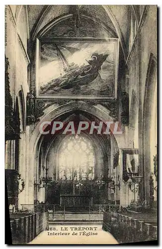 Cartes postales Le Treport Interieur De L&#39Eglise