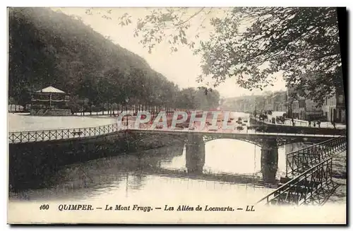 Ansichtskarte AK Quimper Le Mont Frugy Les Allees de Locmarla