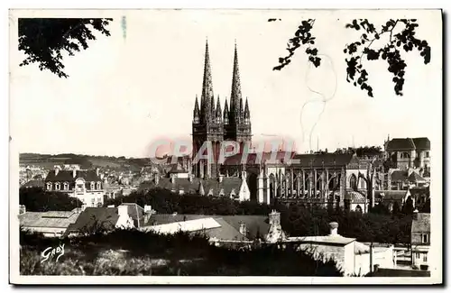 Cartes postales moderne Quimper Les fleches et L'abside de la Cathedrale