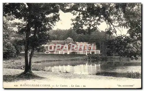 Cartes postales Bagnoles De L&#39Orne Le Casino Le Lac