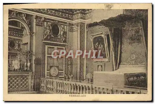 Cartes postales Versailles Le chateau Chambre du roi