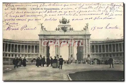 Cartes postales Bruxelles L'arcade du centenaire