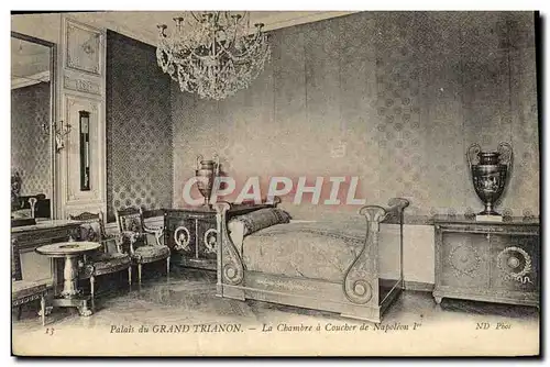 Ansichtskarte AK Palais Du Grand Trianon La Chambre a Coucher de Napoleon 1er