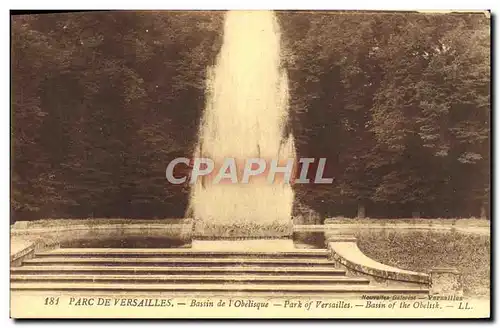 Ansichtskarte AK Facade Du Palais de Verailles Bassin de L&#39Obelisque