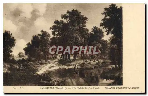 Cartes postales Hobbema The Outskirts of A Wood Wallace Collection London