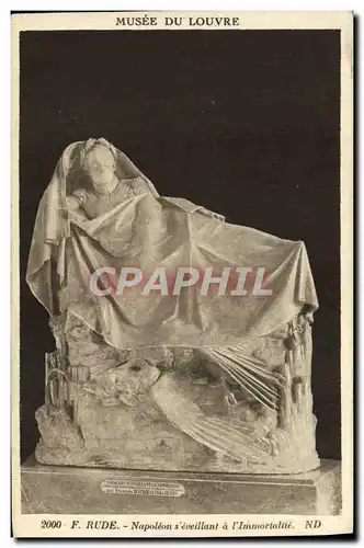 Cartes postales Musee du Louvre Paris Rude Napoleon s&#39eveillant a l&#39immortalite