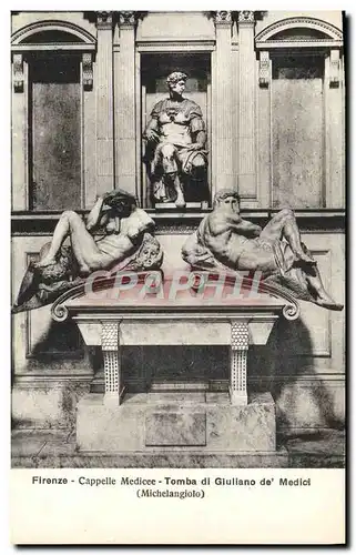 Ansichtskarte AK Firenze Cappelle Medicee Tomba Di Giuliano De Medici