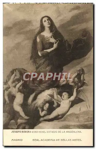 Cartes postales Jusepe Ribera Extasis De la Magdalena Madrid Real Academia De Bellas Artes