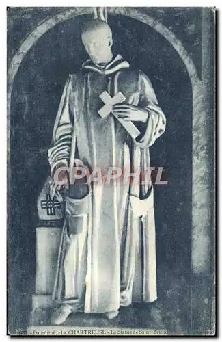 Cartes postales Dauphine La Chartreuse La Statue Saint Bruno