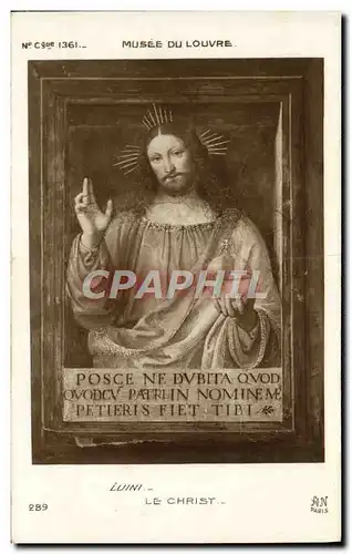 Cartes postales Musee Du Louvre Luini Le Christ